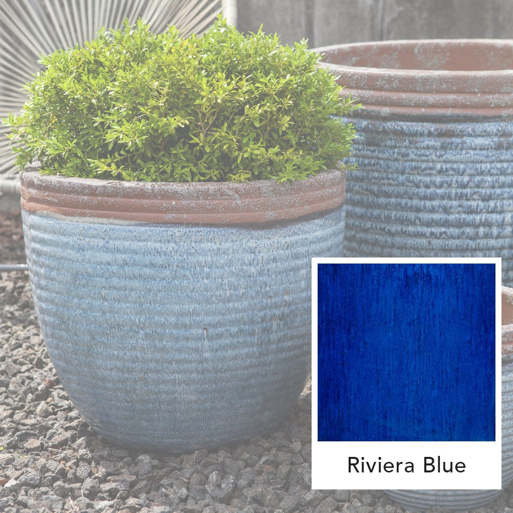 Plant pot Riviera Blue 38 x 38 x 69 cm