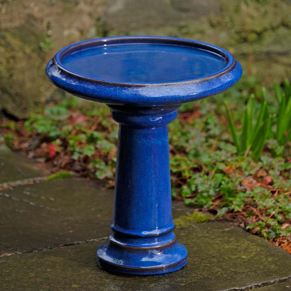 Terrace Birdbath Riviera Blue shopcampania