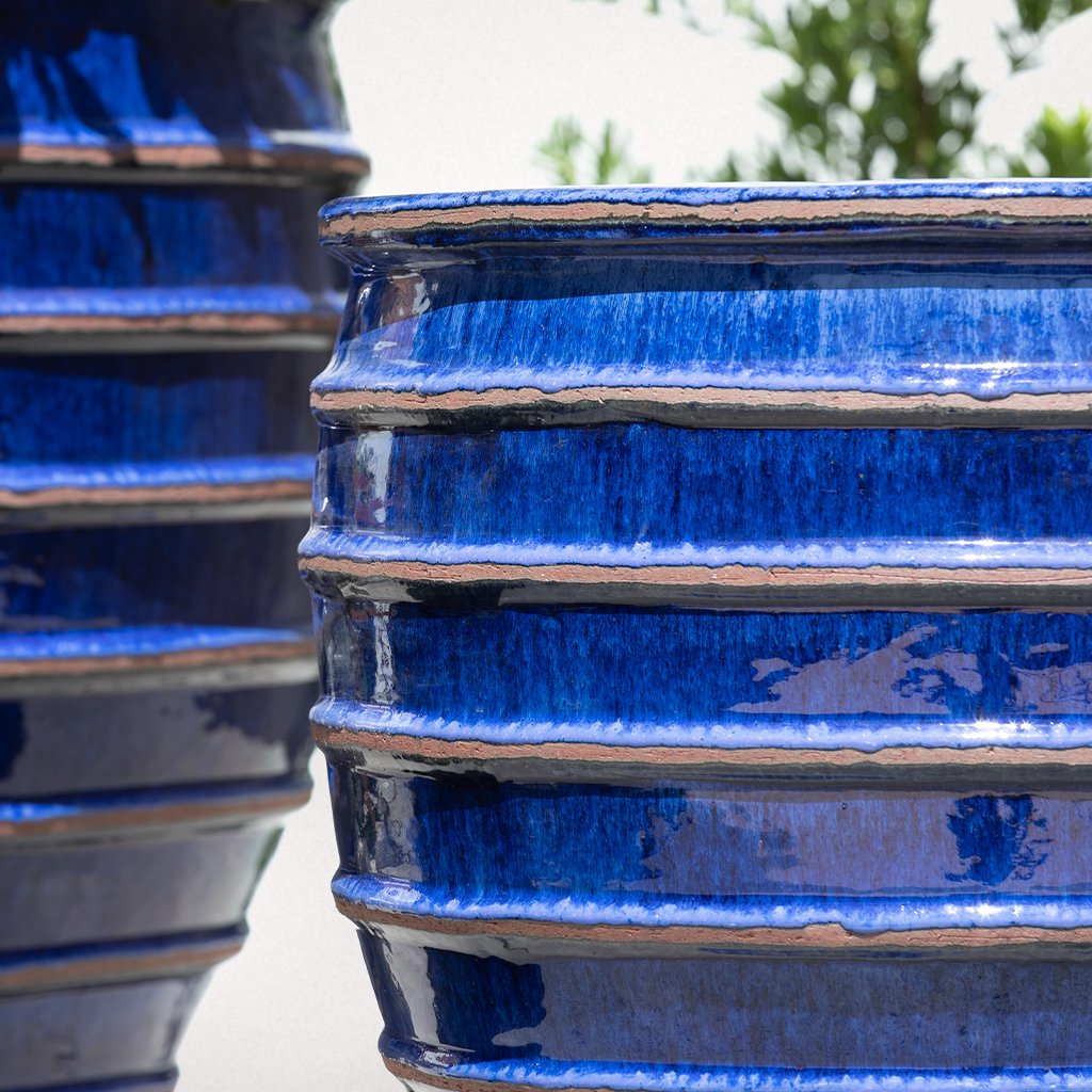 blue plant pots for sale Vari Planter || Antique Riviera Blue