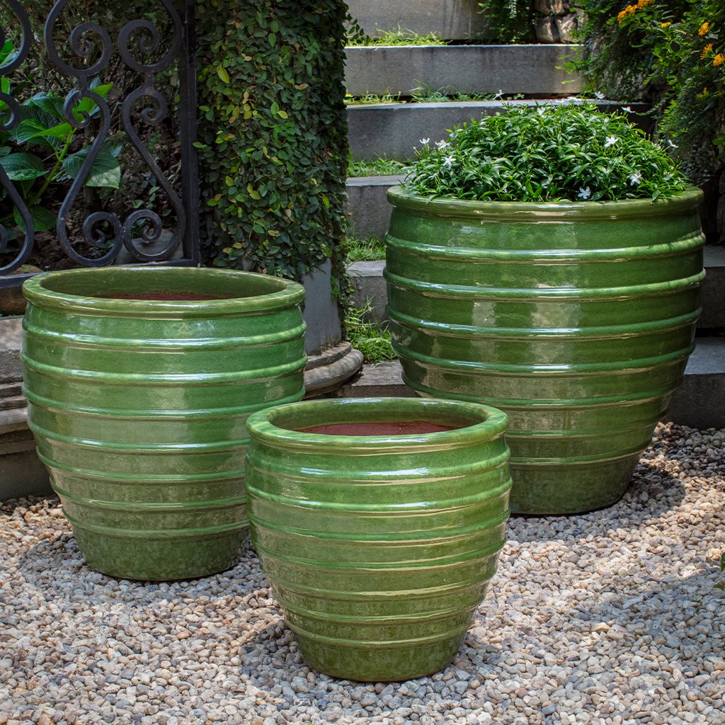 green outdoor plant pots Vari Planter || Erin Green