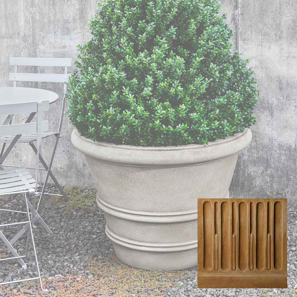 DBL RIMMED ITALIAN PLANTERS (8 pots total) - Campo de' Fiori - Naturally  mossed terra cotta planters, carved stone, forged iron, cast bronze,  distinctive lighting, zinc and more for your home and garden.