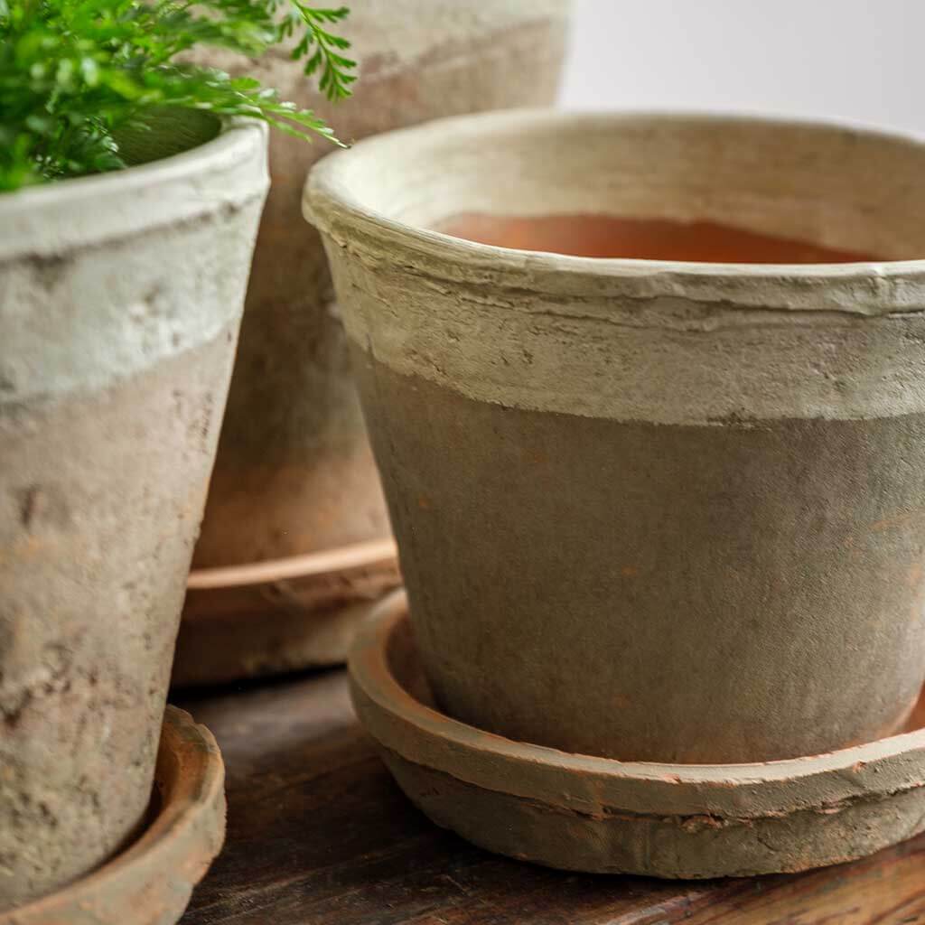 cotswold farm plant pots Tall Cylinder Farmer's Pot || Cotswold White