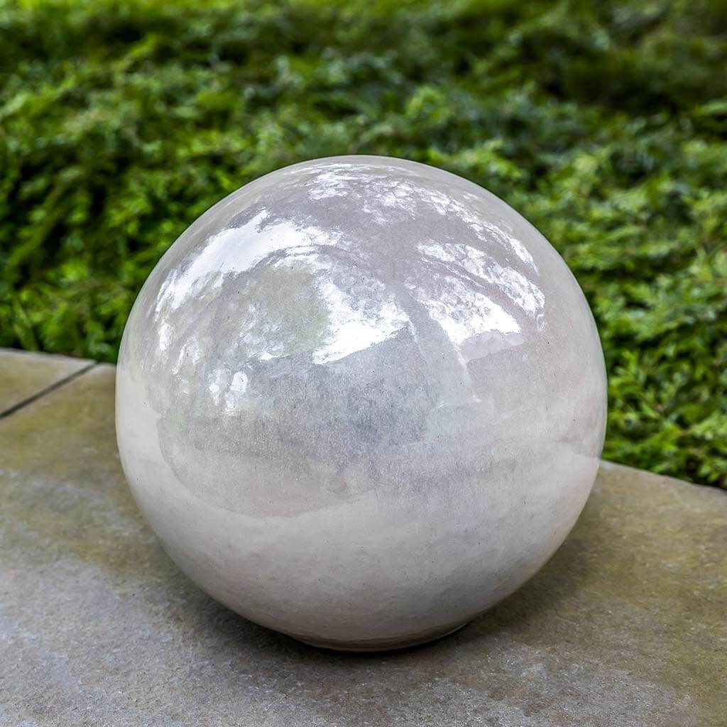 Glazed Sphere, Small || Pearl