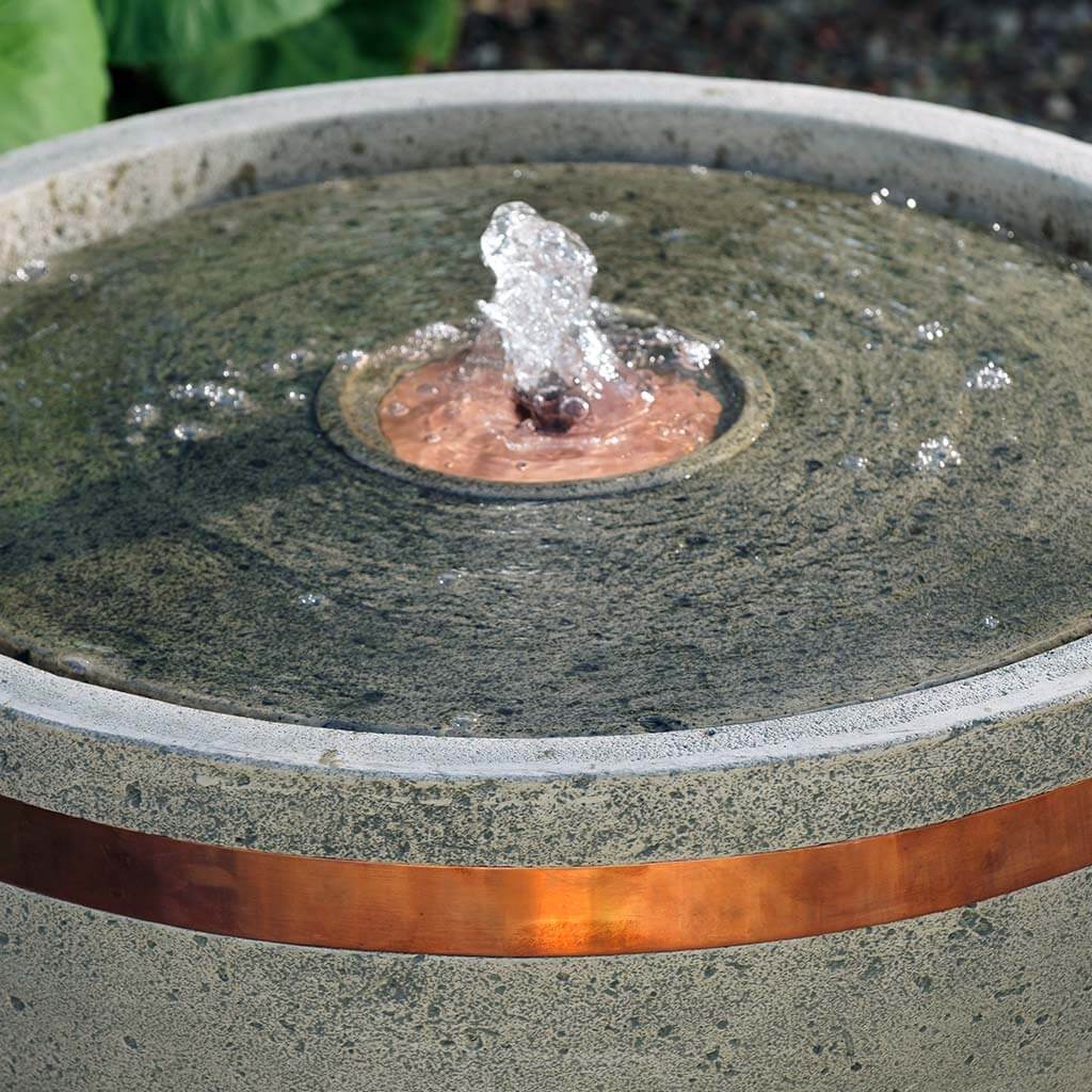 El Sol Copper Banded Fountain | shop-campania