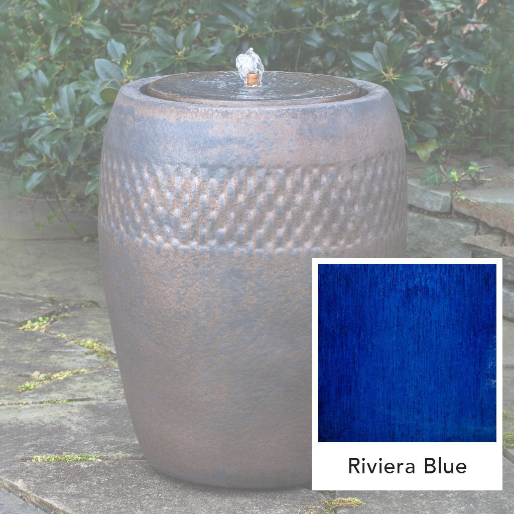 Malmo Fountain, Tall || Riviera Blue