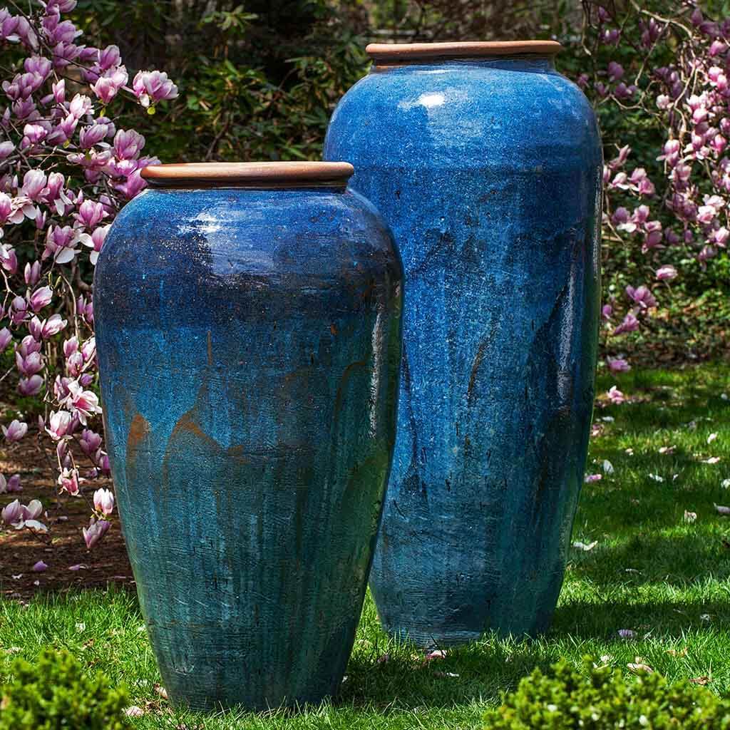 Sora Jar, Tall || Rustic Blue