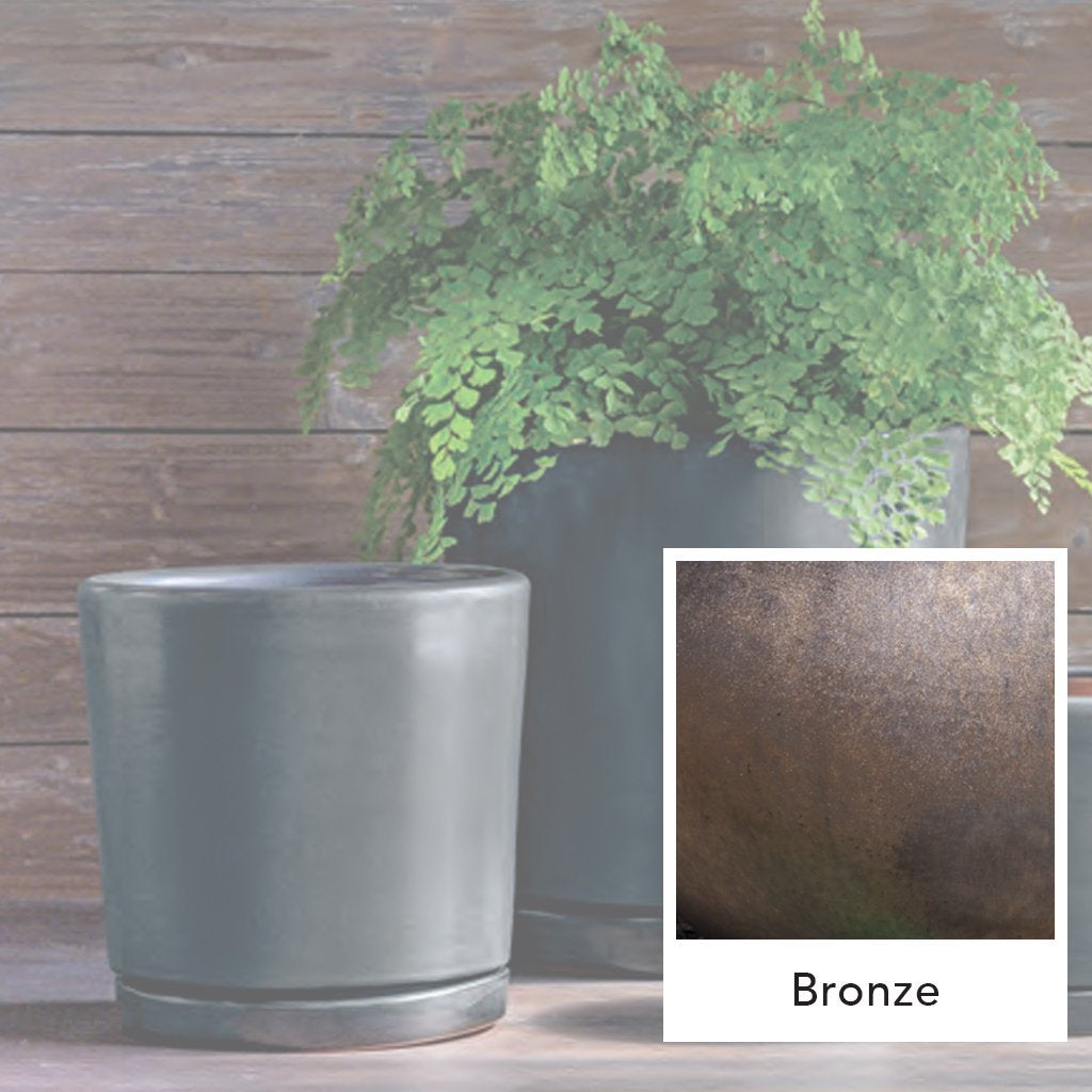 I/O 2 Cylinder Planter || Bronze