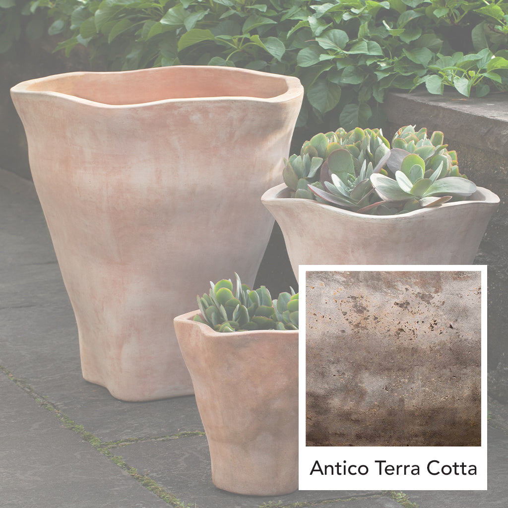 Foxglove Tall Planter || Antico Terra Cotta