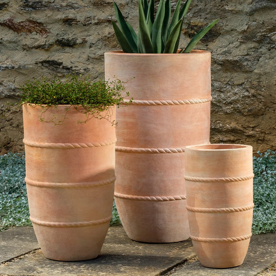Santorini Planter, Tall || Terra Cotta
