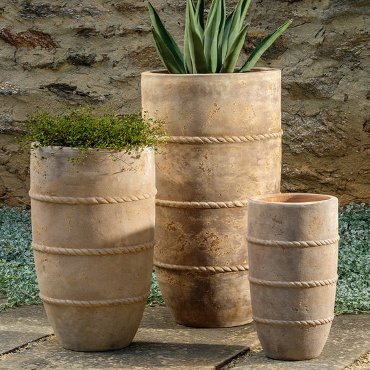 Santorini Planter, Tall || Antico Terra Cotta