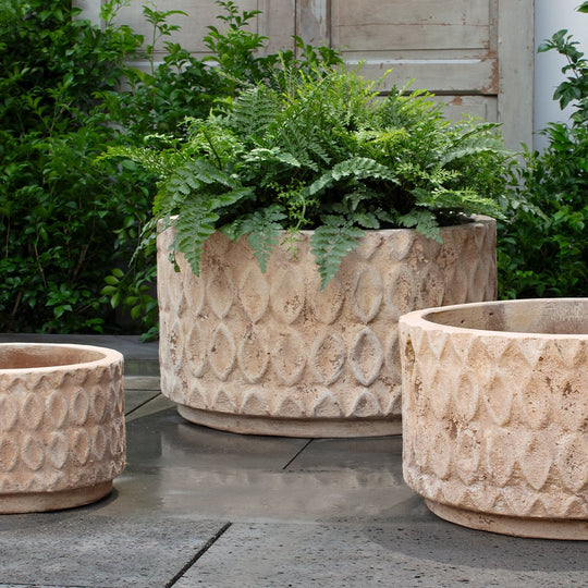 Oriel Planter, Low || Antico Terra Cotta