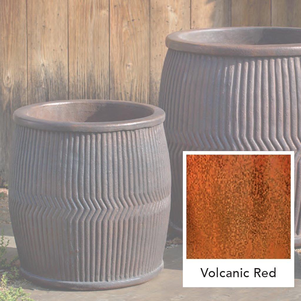 Rain Barrel Planter || Volcanic Red