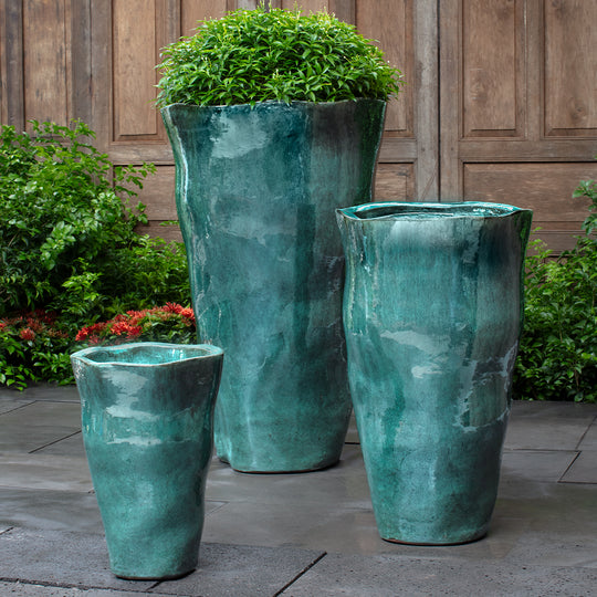 Foxglove Planter, Tall || Antique Jade