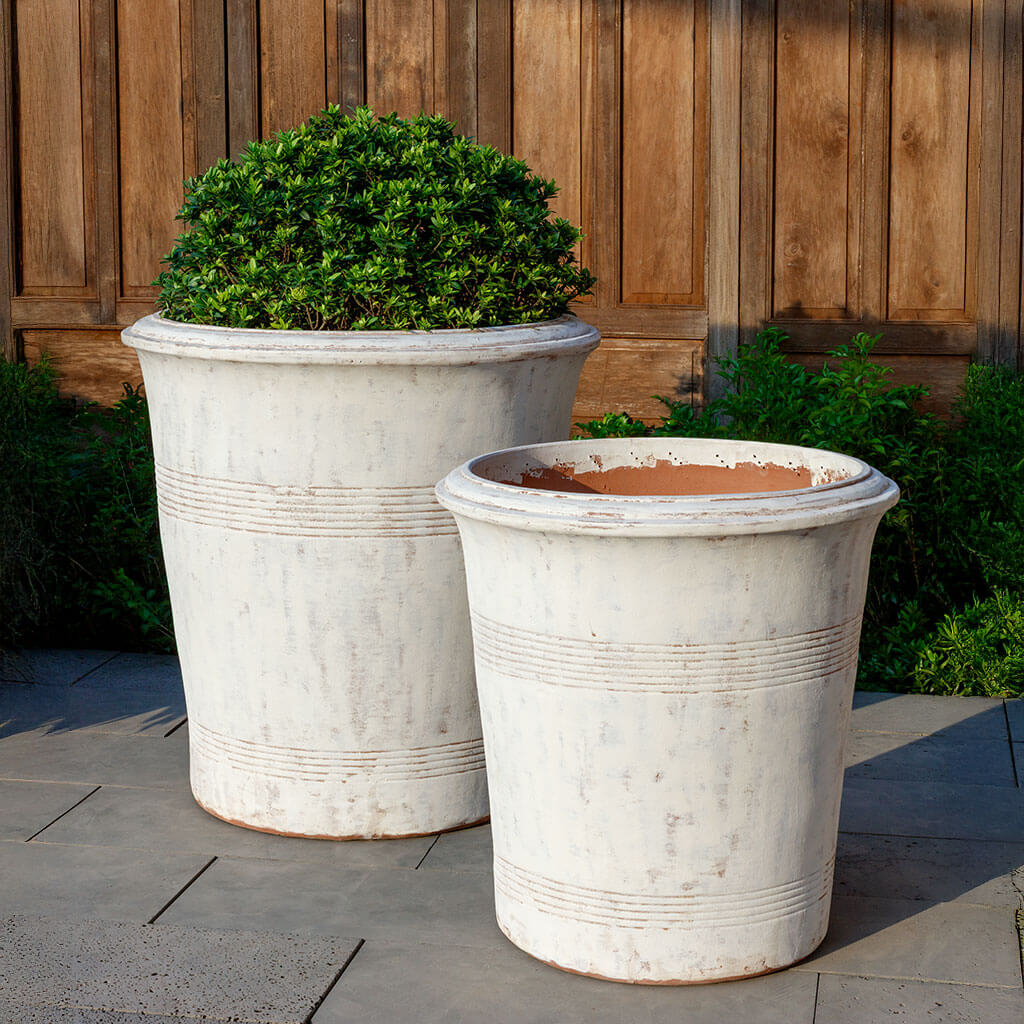 Las Palmeras Planter || Whitewash