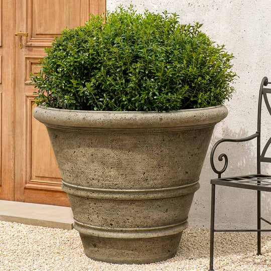 Textured Rolled Rim Planter, Large