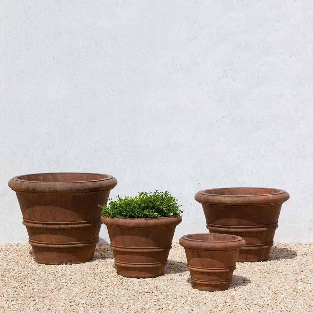 Flat Rim Planter Classic Rolled Rim Planter, Medium