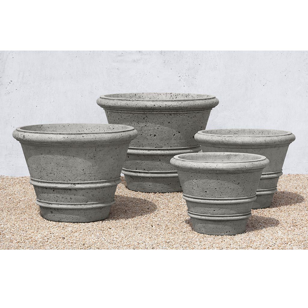 Textured Rolled Rim Planter, Large
