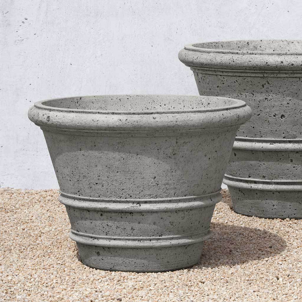 Textured Rolled Rim Planter, Large