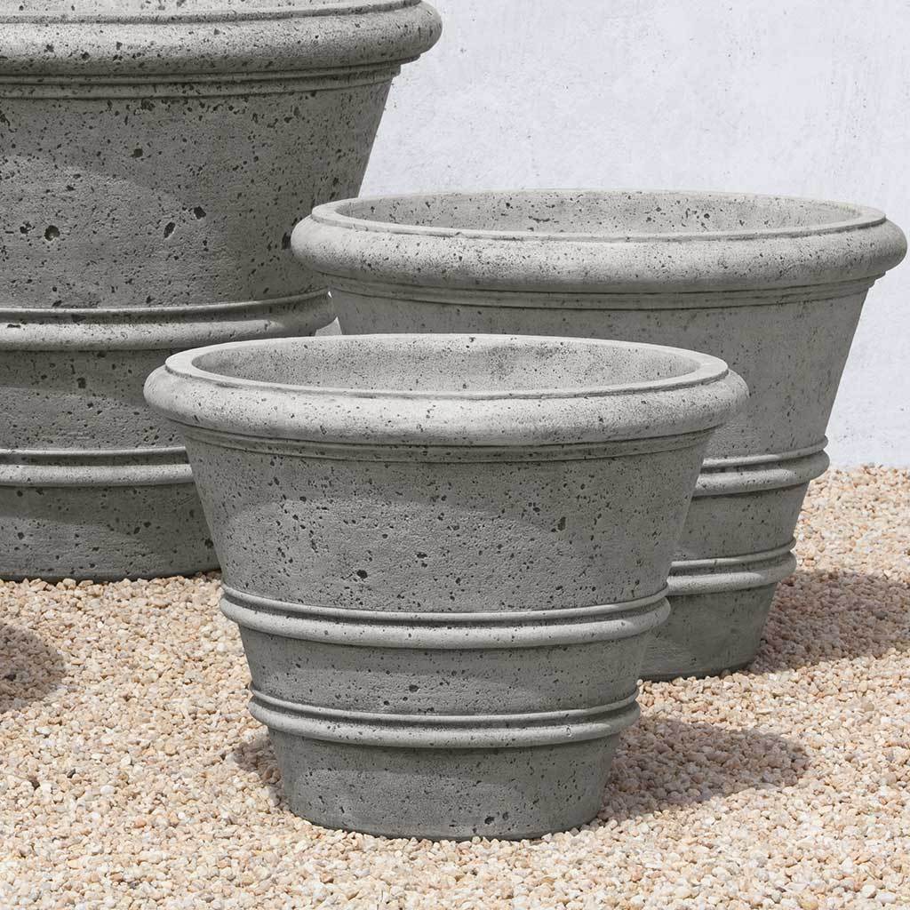 Textured Rolled Rim Planter, Large