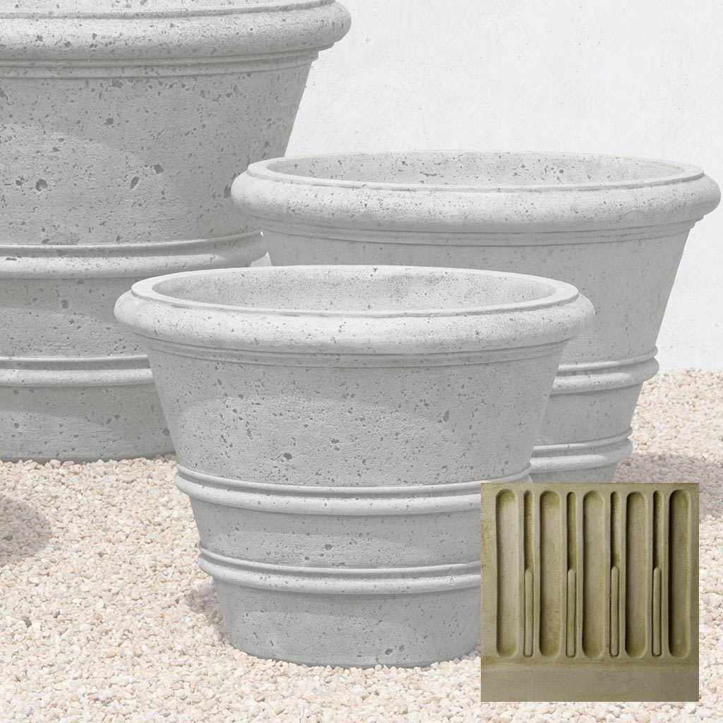 Textured Rolled Rim Planter, Large