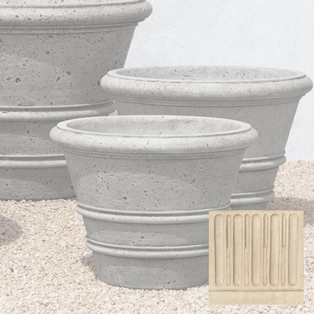 Textured Rolled Rim Planter, Large