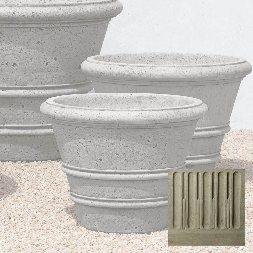 Textured Rolled Rim Planter, Large
