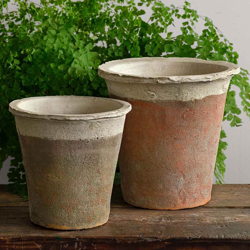 Large Tapered Farmer's Pot || Cotswold White