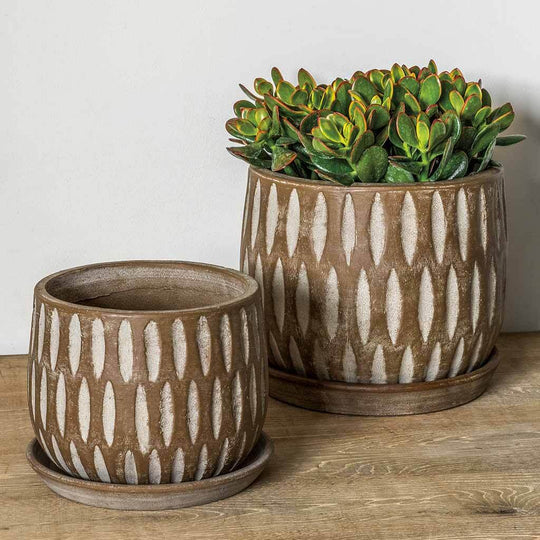 Parabola Large Round Planter || Coffee