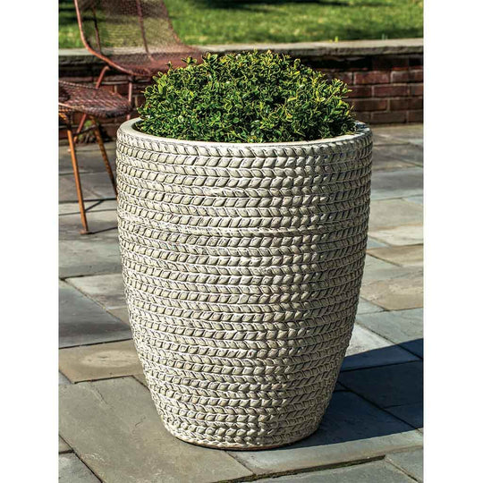 Sisal Weave Planter, Tall || Cream
