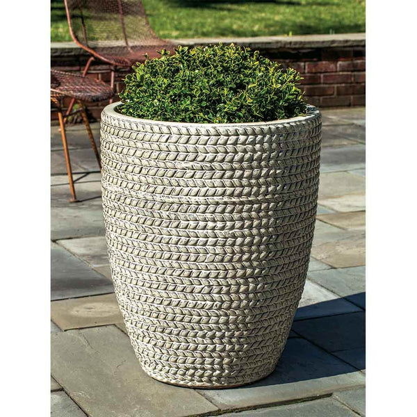 woven planter Sisal Weave Planter, Tall || Cream
