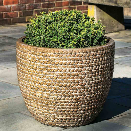Sisal Weave Planter || Café Au Lait