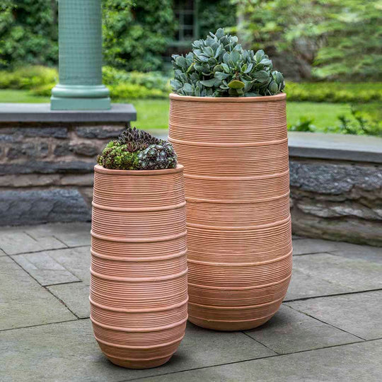 Madera Planter, Tall || Terra Cotta
