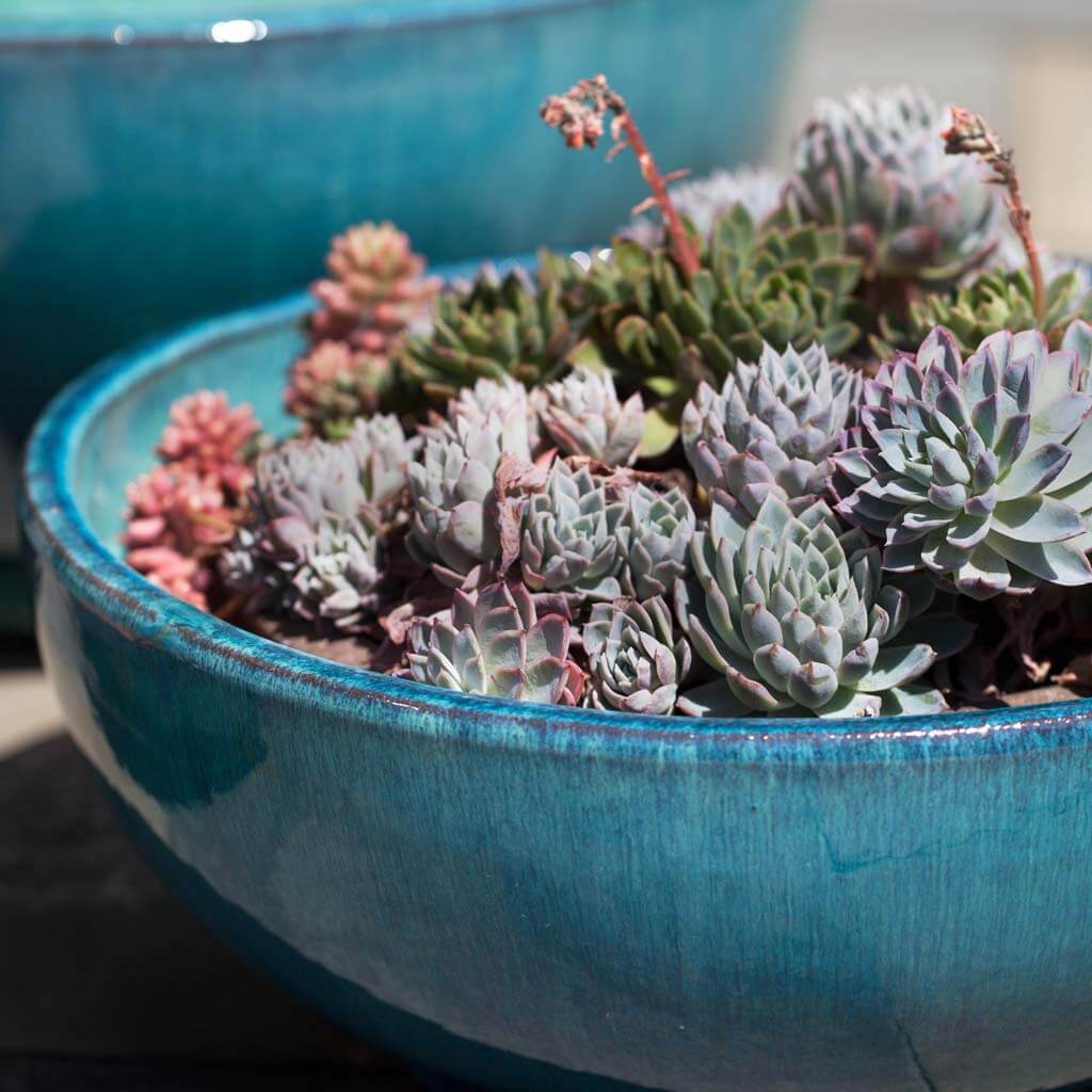 Campania International Yuma Bowl in Aqua set of 3 - Thumbnail 2