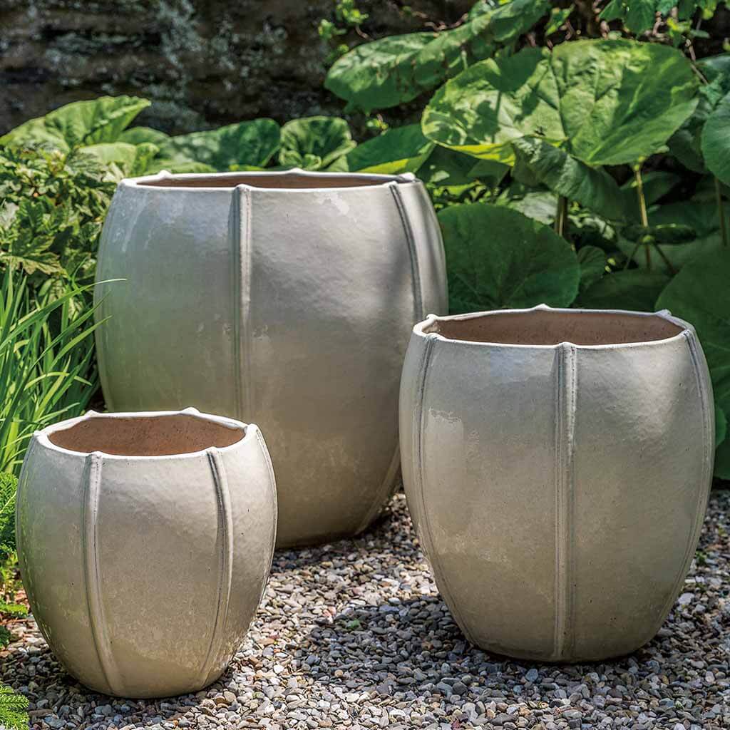 Campania International Rib Vault Planter in Cream