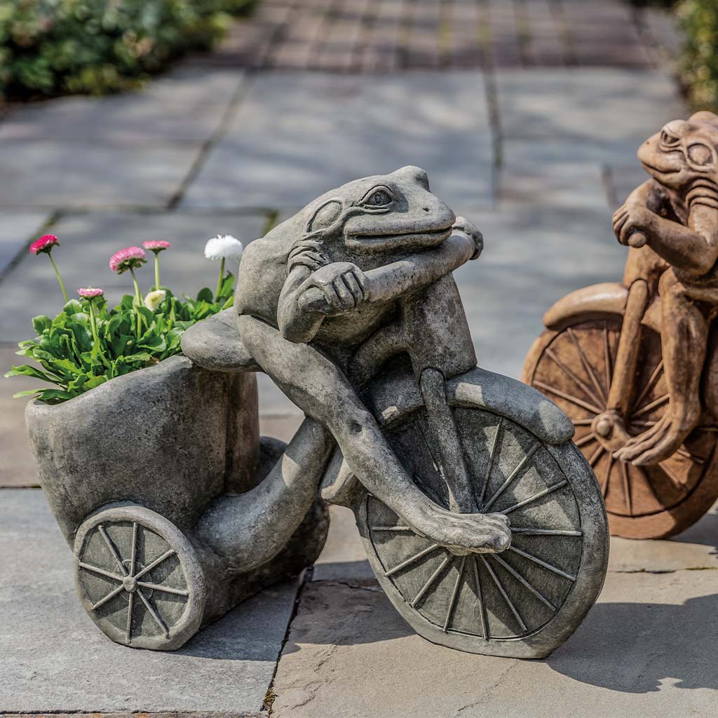 Tricycle Frog Planter