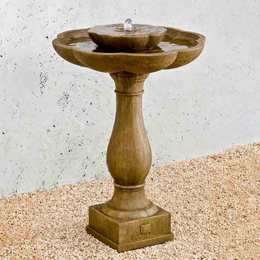 Campania International Flores Pedestal Fountain - Thumbnail 2
