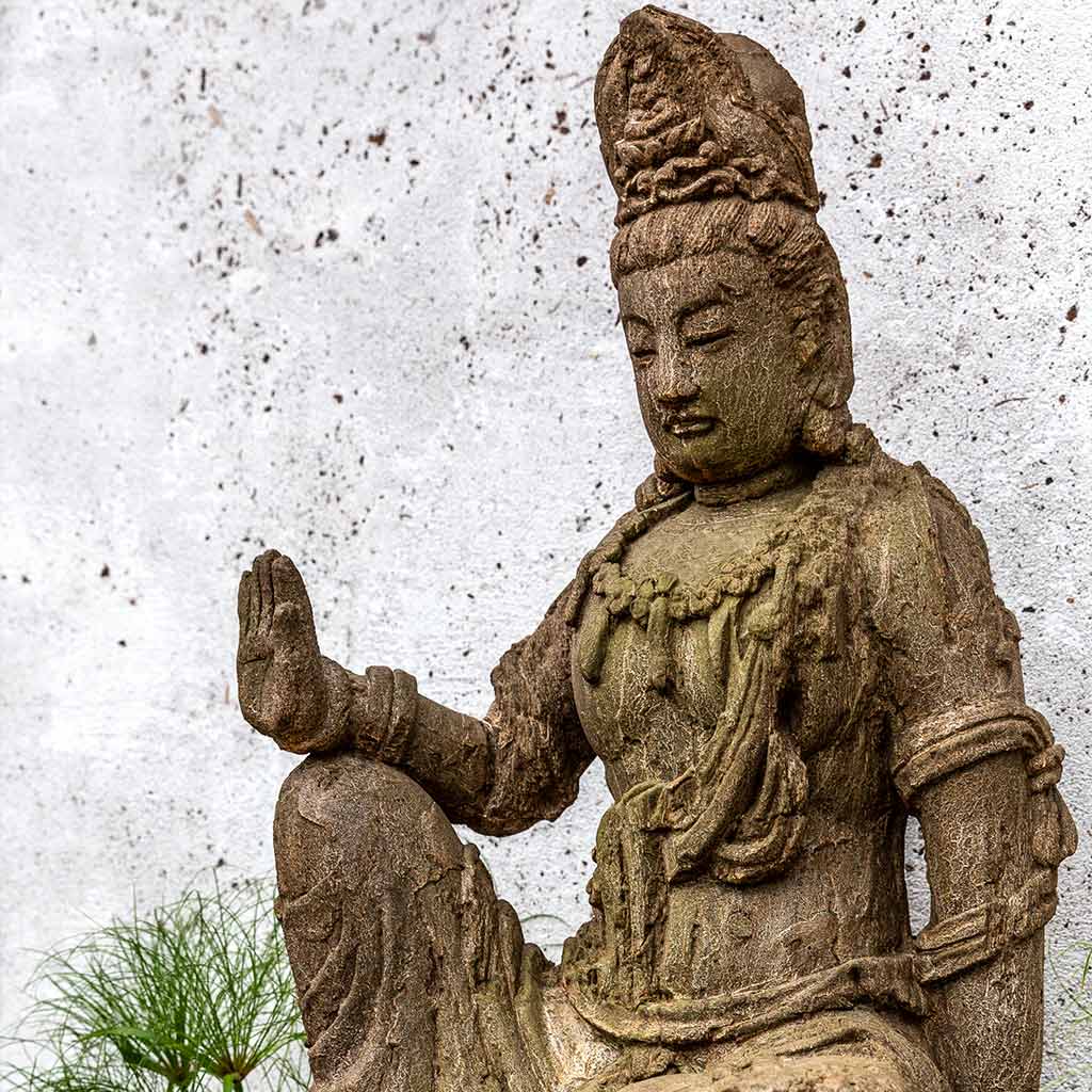Antique Quan Yin Buddha Fountain