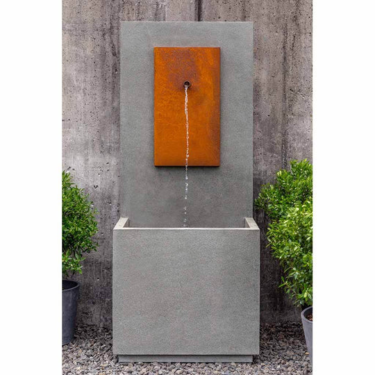 MC-1 Fountain - Corten Steel Face