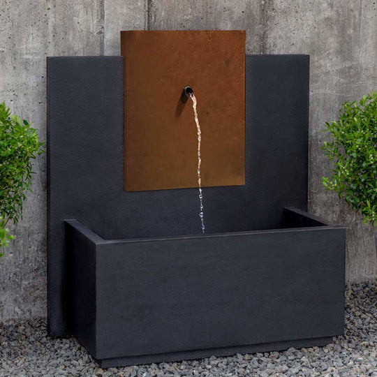 MC-3 Fountain - Corten Steel Face