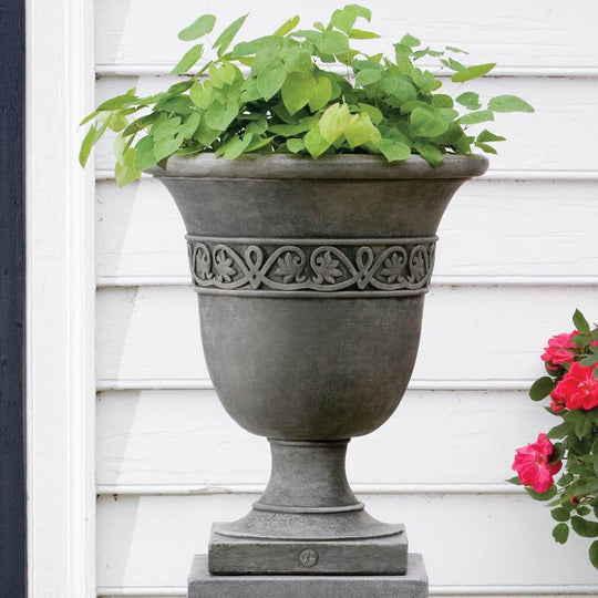 Williamsburg Strapwork Leaf Urn