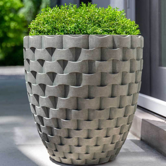 M Weave Round Planter - Tall